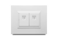 2 Gang Telephone Jack Rj25