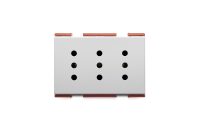 Tomacorriente Italiano Triple 2P+E 10A 72mm