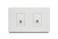 2 Gang Telephone Jack RJ14