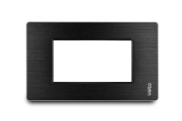 Placa Stilo Plata Aluminio Negro
