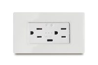 Tomacorriente inteligente doble Amer 2P+E + Toma USB C